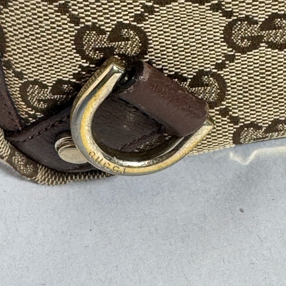 Gucci Brown and Tan Monogram Tote - Picture 4 of 15